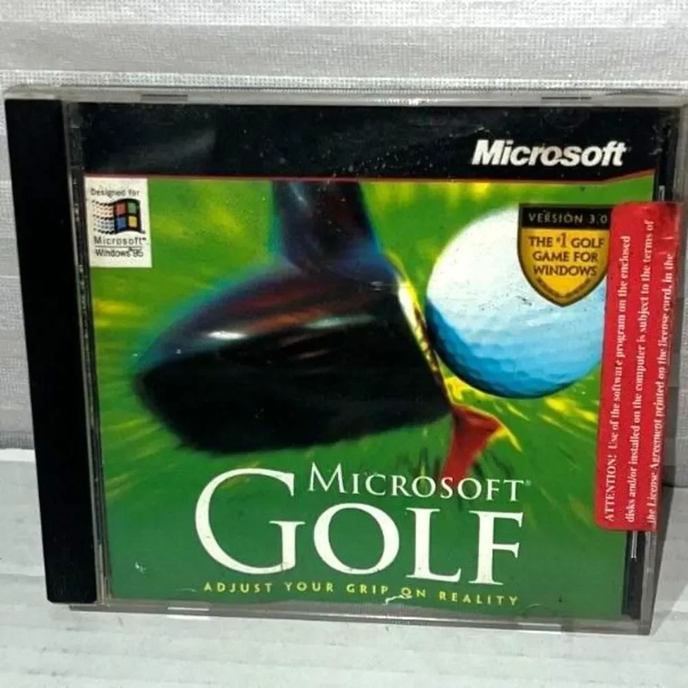Microsoft Golf Windows 95 Version New Sealed! RARE!